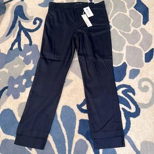 Level 99 Fay Step Hem navy straight Leg Pant size 12 NWT